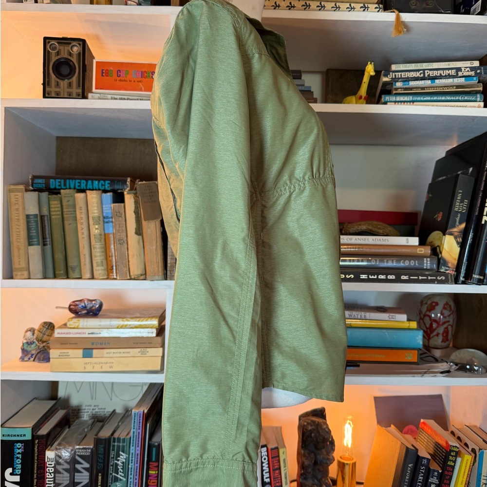 Women's Green Button-Up Jacket - Picture 2 of 5